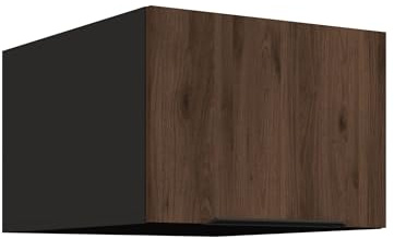 Kuechen-preisbombe Aufsatzschrank Hochschrank 50 cm Küche Monza Okapi Nußbaum Küchenzeile