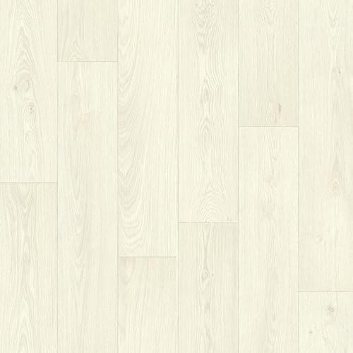 Vinyl Flooring Cream Pale Wood Plank Effect 2.6mm Thick Foam Backed Vinyl Flooring Roll | Non-Slip Easy Clean Waterproof Lino Floor | Lounge, Dining Room, Hallway Flooring (Cream, 4m x 7m)