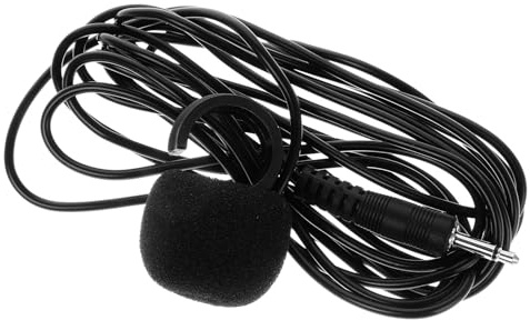 COMPUKAS Microfono per Pickup Flauto Mini Nero in Abs Leggero Clip per Strumenti Musicali, Comodo da Usare per Performance Live e Registrazioni Video su Telefono e Tablet