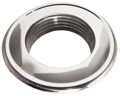 rg-vertrieb Wandrosette Ø 100 mm aus Edelstahl für Ofenrohre Blende Aluflexrohr Rauchrohr 5 Größen (Ø 100)