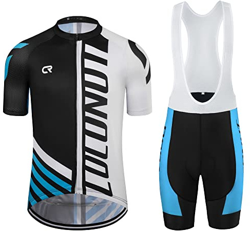 Coconut Ropamo CR Long Sleeve Cycling Jersey Mens, 3+1 Zipper Pockets Bicycle Tops Quick Dry Breathable Biking Shirt