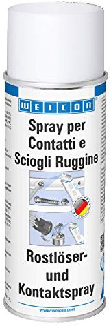 WEICON Spray per Contatti e Sciogli Ruggine 400 ml | Rimuove componenti arrugginite