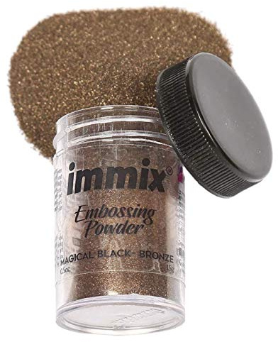 immix Embossing Powder Magical Black Bronze Two Tone for Stamping, Lettering, and Add Dimension and Shine to Your Projects…
