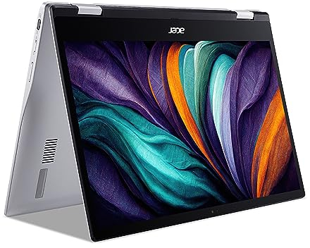 Acer Chromebook Spin 513 CP513-1H - (Qualcomm Snapdragon SC7180, 4GB, 64GB eMMC, 13.3 Inch Full HD Touchscreen Display, Google Chrome OS, Silver)