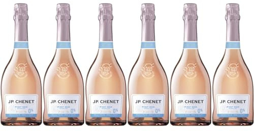 JP. Chenet Free - Alcohol free Sparkling Rosé Wine - Pinot Noir - No added flavours, authentic taste - Origin : France (6 x 0.75 L)