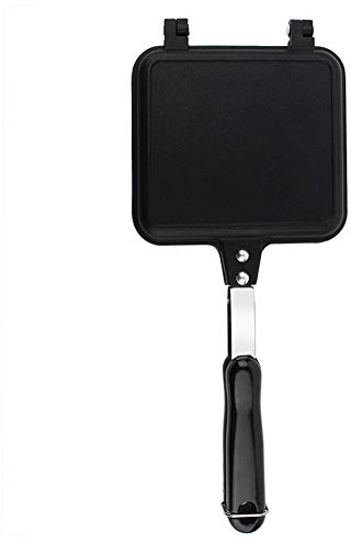 Poêle à griller double face pour les sandwichs, les sandwichs, les sandwichs, les sandwichs, les sandwichs, les sandwichs, les sandwichs, les sandwichs, le camping en plein air 34,5 x 15 x 3 cm