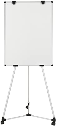 Bi-Office mobiles Earth Kyoto Flipchart, Magnetisches Flipchart, 70 x 100 cm (Euro-Format), trocken abwischbare lackierte Stahloberfläche, Aluminiumrahmen