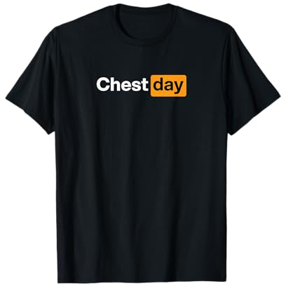 Kraftsport Chest Day“ Gym Workout Fitness T-Shirt