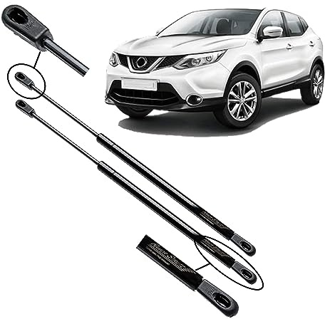 Ramor Strutz 2x Gasfeder Dämpfer Heckklappe Kompatibel mit Nissan Qashqai II 2013-2019 J11. Gasdruckfeder Heckklappendämpfer Ersatz für 904504EA0A und Andere.