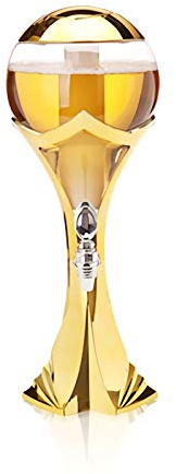 Dispensador de Torre de Cerveza Torre de cerveza esférica con grifo, tubo de hielo y luces LED, dispensador Dispensador de bebidas esféricas Torre de bebidas for barra de barra Torre Cerveza/Dispensad