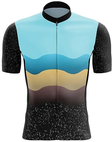 PRIOKNIKO Fahrradhose Herren Herren-Rennradanzüge, Oberteile, Triathlon-Fahrradbekleidung, Schnell Trocknendes Trikot,Fahrradbekleidung T-19,4Xl
