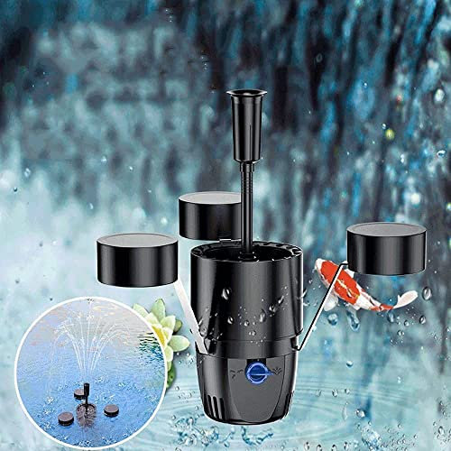 Multifunction Floating Skimmer, Fish Pond Fallen Leaves Collector, 3 Fountain Modes Switch Floating Pool Skimmer Suitable for Pond Waste Disposer with A Pool Surface Of 25m²