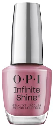 OPI Infinite Shine Nail Polish - Times Infinity - Gel Like & Long Lasting Plum Crème Nail Polish - with Pre-Cured Gel Technology & OPI Pro-Wide Brush (15ml)