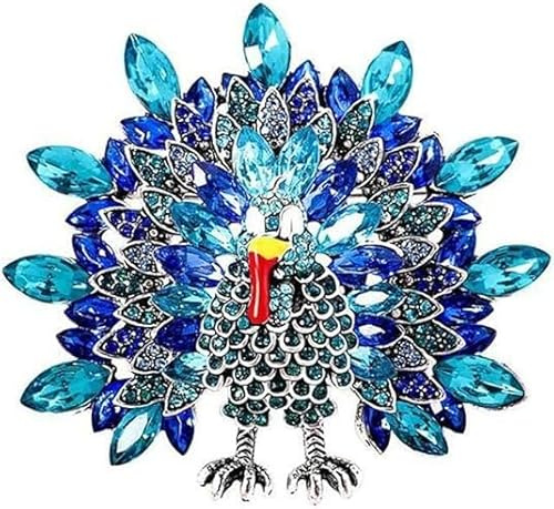 Vintage Niedliche Pfau Broschen Für Frauen Strass Kristall Vogel Tier Broschen Anstecknadeln Elegantes Kleid Zubehör Hochzeit Weihnachten Geburtstag Schmuck Geschenk