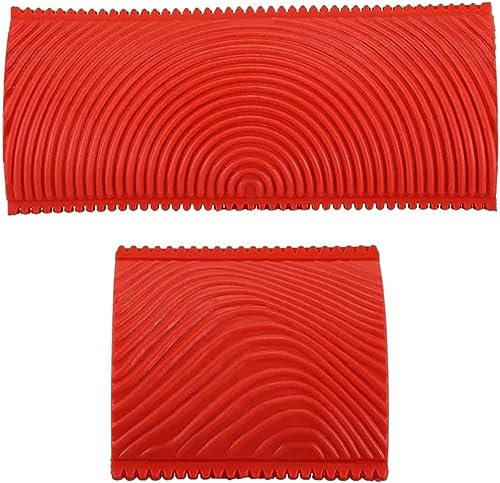 Rulli per verniciatura， Rullo per facciate， 2 pezzi 3 pollici 6 pollici imitazione venature del legno rullo pennello pittura murale set di strumenti for pittura texture murale set di strumenti for pit