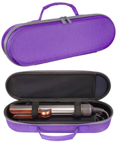 Dyson Mumlicha custodia protettiva per piastra per capelli Airstrait, borsa da viaggio Lilla, Alla moda