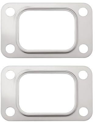 SG Store 2 Stück 4 Löcher Turbo-Ansaugkrümmerdichtung Edelstahl-Flanschdichtung T3 Metall Gt30 Gt35 T35 T38 Kompatibel mit Garrett T3 Turbolader Turbokrümmer