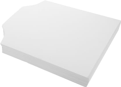 Ciieeo 100pièces Blocs De Carton Ondulé Kraft Forme De Pliage Pour Vêtements Forme Carton Blanc Inserts Pour Chemises Dimensions