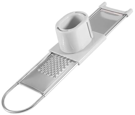 Luxshiny Rallador de Patatas Alta Durabilidad de Acero Inoxidable Herramienta Protector de Mano y Fácil de Usar para Rallar Verduras y Pepinos