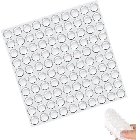 100 Stück Gummipuffer Selbstklebend, Gummifüße Selbstklebend, Anschlagpuffer Selbstklebend, Elastikpuffer Transparent, Für Möbel Notebook, Schränke, Schubladen(6mm)