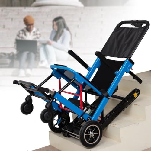 Sillas De Ruedas EléCtricas Subir Escaleras Silla de ruedas para escaleras Power Crawler, silla de escaleras portátil plegable, salvaescaleras eléctricos, puede subir y bajar escaleras, capa
