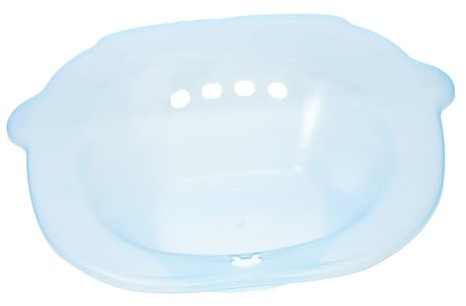 MUCKLILY Tragbares Sitzbad aus Pp für Frauen und Schwangere Einfach zu Reinigen Passt Standard und Erweiterte Toiletten bei Wochenbettpflege und Menstruationsbeschwerden