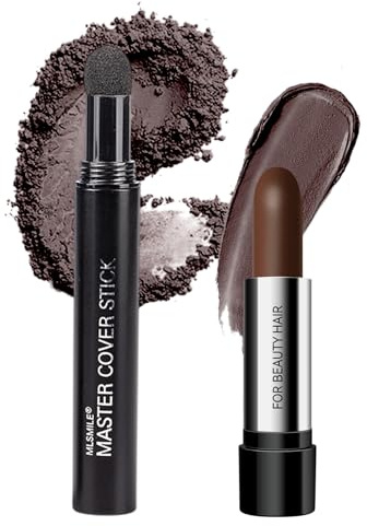 CHSEEO Ritocco Ricrescita Capelli, 2 Stick Colorato di Tintura per Capelli, Coprire Capelli Bianchi, Ombretto Capelli per Uomo e Donna, Resistente al Sudore, Colore Naturale - Marrone Scuro