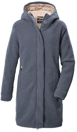 G.I.G.A. DX Donna Sherpa parka funzionale con cappuccio GW 95 WMN PRK, hell stahlblau, 38, 43922-000