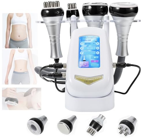 40K Corps Amincissant Machine,Masseur Anti Cellulite Appareil Minceur,4 en 1 Lipocavitation Radiofréquence Visage et Corps Entier Masseur Amincissants,Machine De Beauté Du Visage