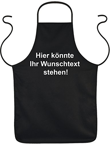 Tini - Shirts Schürze mit Wunschtext - Wunschspruch - Textdruck - Sprüche Kochschürze - Schürze mit eigenem Text - Slogan Grillschürze