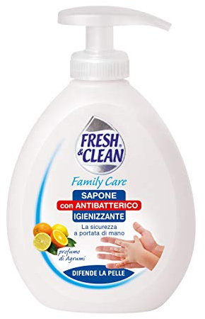 Jabón líquido fresco y limpio A8002340009486 con desinfección antibacteriana, 300 ml, paquete de 12
