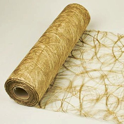 25m Original Sizoweb 30cm breit Tischläufer Tischband Dekoration neu (Gold 1800)