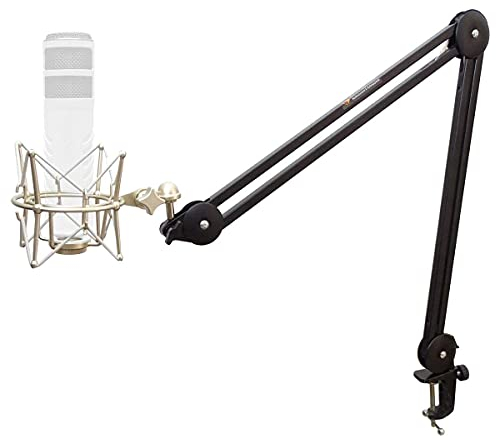 keepdrum MS138 Gelenkarm-Stativ + MS088SV Mikrofon-Spinne für Rode Mikrofone