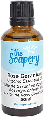 Rose Geranium Organic Essential Oil 50ml - 100% Pure and Natural