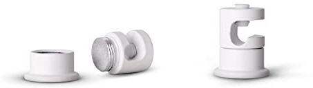 Paco Home Lampenaufhängung Deckenpin Pendelleuchte Decke Affenschaukel Kabelhalter Baldachin Deckenhaken Kabeldurchführung, Lampenart: Deckenhaken, Farbe:Weiß 2er Set