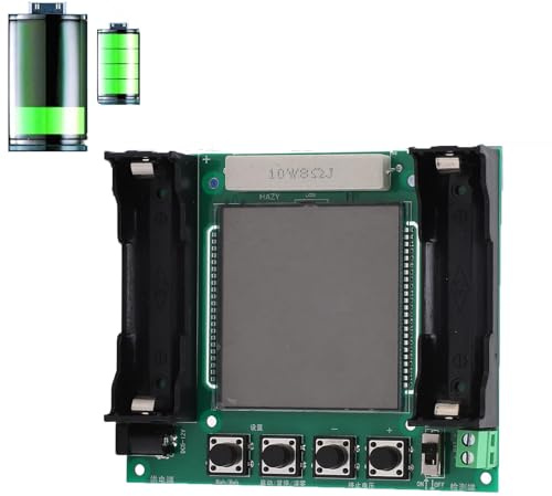 Tefola Lithium Batterie Tester, Lithium Batterietester, Batterieprüfgerät, Batterietester für Alle, Batterie Testgerät, Lithiumbatterie Hochpräziser Kapazitätstester für 18650 XH-M239