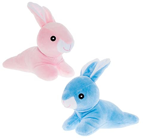 Baker Ross FX464 Hasen-Plüsch - 2er-Pack, Plüschtiere für die Ostertüte
