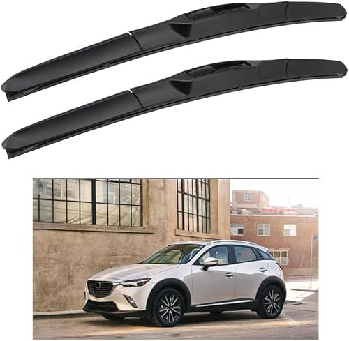 HESTAY Auto Scheibenwischer für Mazda CX-3 (CX3) 22+18 2015-2019, HD Leiser Scheibenwischer Ohne Knochen
