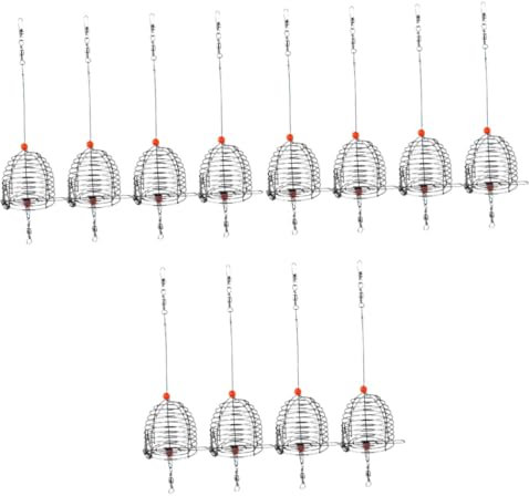 ABOOFAN 12stücke Teiliges Fischerköder Käfig Rostfrei Für Garnelen Und Andere Fische Praktische Und Konstruktion Perfektes Für Angler