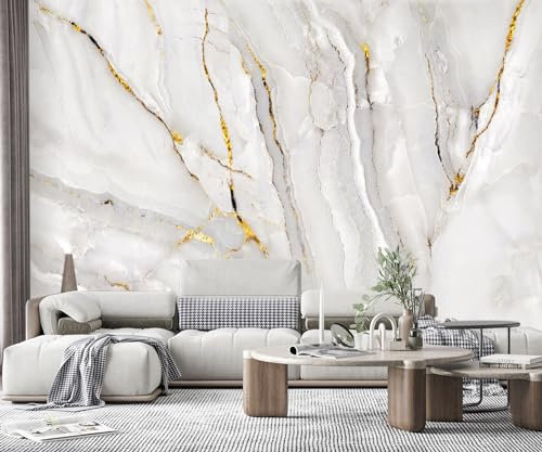YQWDMX -Gold Marble Fabric Wallpaper Abstract Texture Mural Living Room 140 x 91 (Not Peel and Stick)