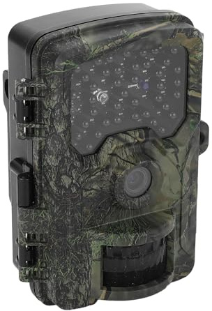 Goshyda 4K-Trail-Wildkamera, 2,0-Zoll-Farbbildschirm, wasserdichte IP66-Nachtsicht-Jagdkamera, 0,3 S Auslösezeit, 120-Grad-PIR-Erkennung, für die Jagd auf Wildtiere, Heimsicherheit