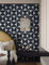 LiKiLiKi Self Adhesive Wallpaper Geometric Modern Wallpaper Dark Blue Semi-Circle Sticky Back Plastic Roll Waterproof and Removable Contact Paper Vinyl Film for Living Room, Bedroom,41x300 cm