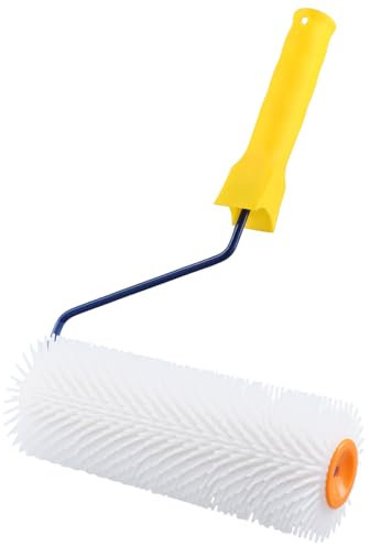 QWORK® Rullo a spuntoni 230 mm con denti da 20 mm, strumento autolivellante per rullo di aerazione del pavimento