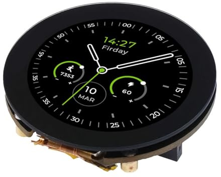 Wilgure 1 28 Zoll Runder Berührbarer LCD Bildschirm 1 28 Zoll Hochauflösendes Farbdisplay Echtzeituhr Ladeschaltung Für Wearables