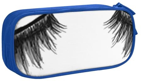 JUEXDEME Tasche für Schule, Bürobedarf, große Kapazität, Federmäppchen für Studenten, Schreibwaren-Tasche, Schreibtisch-Organizer mit glattem Reißverschluss, tragbarer Bleistift, blau, Einheitsgröße,