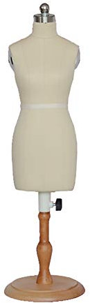XINYUNFEI Schneiderpuppe Verstellbar Mini-Dressmacher-Dummy-Famal, Einstellbare Höhe, Schneider-Manikins-Puppe-Kleid-Form-Formularanzeige Puppenhaus-Zubehördekoration(1/2)