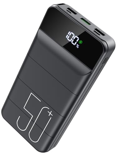 LOOPEAK Power Bank 50000mAh 22.5W Fast Charging Portable Charger, USB C Quick Charge with 3 Outputs & 2 Inputs, LED Display, Huge Capacity External Cell Phone Battery Pack for iPhone, Samsung, iPad