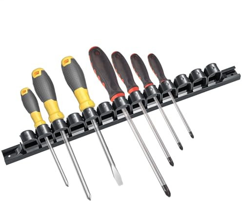 Schraubendreher-Organizer, ergonomische Wandhalterung, Schraubendreher- – Handwerkzeug-Aufbewahrungsregal, Schraubenschlüssel-Präsentationsständer für Schraubenzieher-Schraubstock