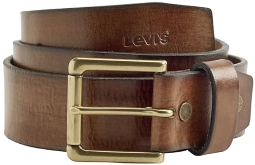Levi's Elevated Heritage Belt for Mens, Belts, Leather Brown, 105