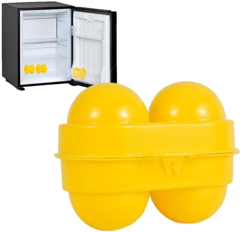 Eierbox für Camping, 2 Transportbehälter für Eier, tragbar, mit Stoßschutz für Reisen, Picknick, Air